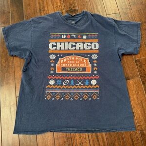 Chicago Cubs North Pole Graphic T-Shirt